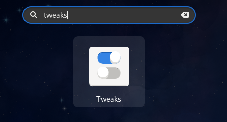 Wayland Keyboard set up with GNOME Tweaks Step 2.2: Start GNOME Tweaks